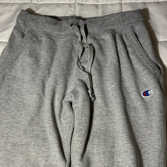 Champion Light Gray Drawstring Joggers Unisex - Picture 2 of 9